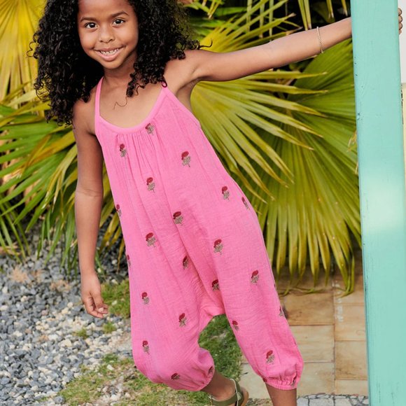 Pink Chicken Girls Kelby Jumper - Hot Pink Flowers Regular price - Picture 2 of 2